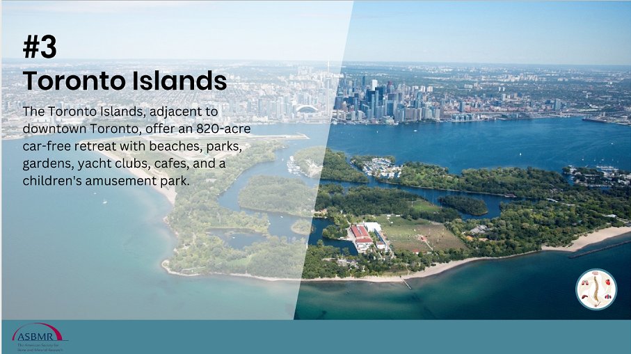 Angela M. Cheung (@angelamcheung) on Twitter photo Last weekend of the summer -- are you getting ready for #ASBMR2024? Have you checked out our <a href="/OsteoUHN/">UHN Osteoporosis</a> #TOP10 recommendations of sights to see, places to be when you are in #Toronto? #3 is my personal favourite -- the Toronto Islands. <a href="/ASBMR/">ASBMR</a> <a href="/d_whittier/">Danielle Whittier, PhD</a> @MichalLaurent11 <a href="/JoyYWu/">Joy Wu, MD, PhD</a> Last weekend of the summer -- are you getting ready for #ASBMR2024? Have you checked out our <a href="/OsteoUHN/">UHN Osteoporosis</a> #TOP10 recommendations of sights to see, places to be when you are in #Toronto? #3 is my personal favourite -- the Toronto Islands. <a href="/ASBMR/">ASBMR</a> <a href="/d_whittier/">Danielle Whittier, PhD</a> @MichalLaurent11 <a href="/JoyYWu/">Joy Wu, MD, PhD</a>