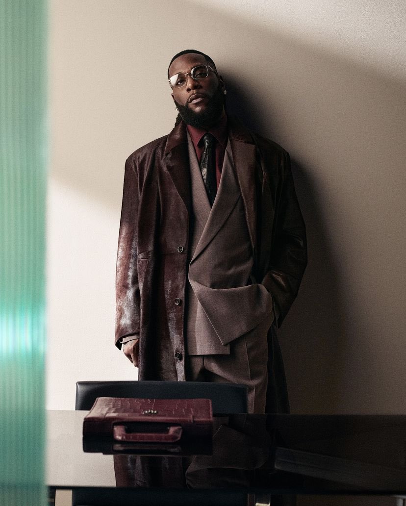 the49thstreet's tweet image. Burna Boy poses for Hugo Boss (2024)