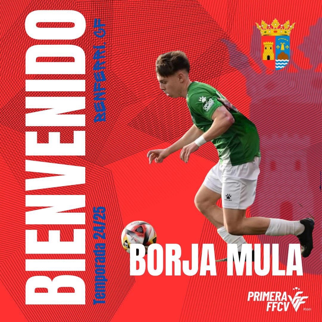 💙Borja y Benferri CF juntos para la temporada 24/25❤️

El mediapunta Borja Mula, procedente del Ranero CF. Aportará desequilibrio en la zona de tres cuartos. Bienvenido a casa!

#VamosBenferri
#canteraorihuelabenferri