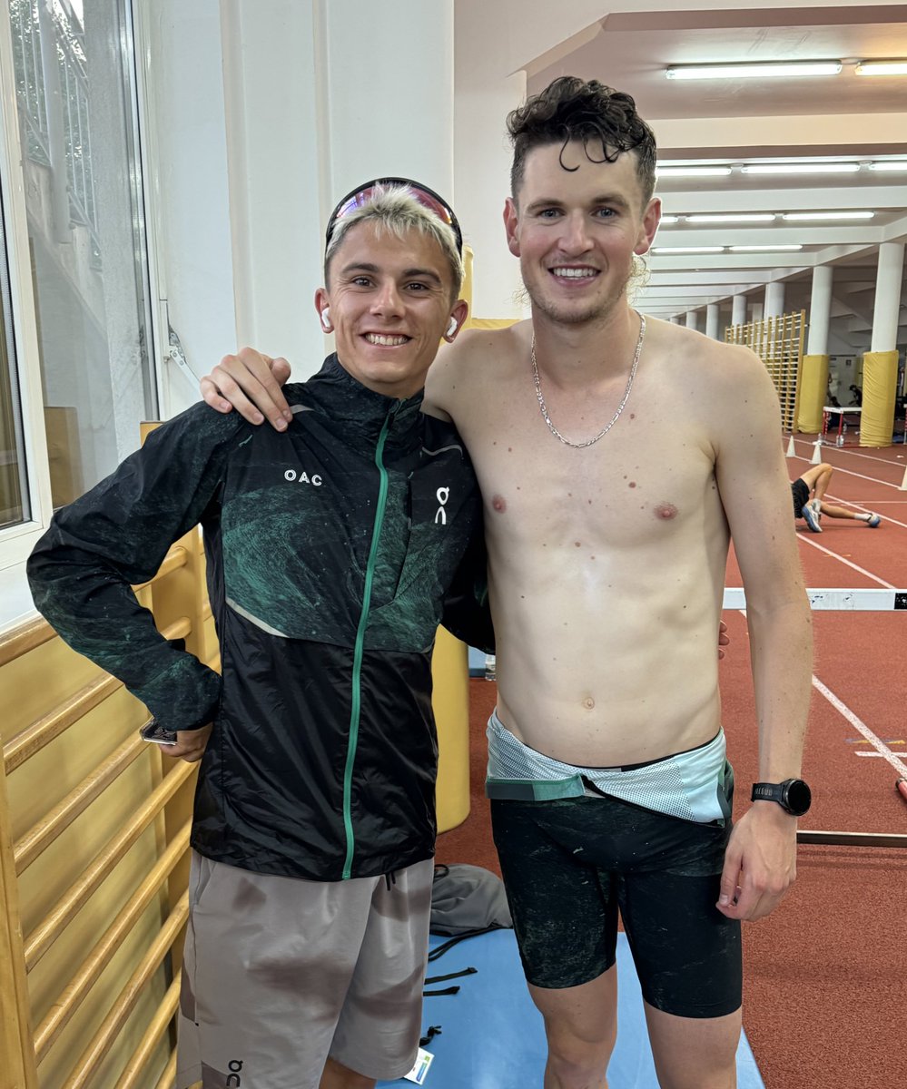 Quand le coureur de 800 fait un 1500 et inversement, voilà ce que ça donne : 

• Corentin Le Clezio (1’44"25)
3’44"98 ▶️ 3’39"27

• Luke McCann (3’33"66)
1’46"25 ▶️ 1’45"53

La saison n’est pas encore finie ! ☁️