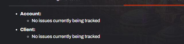 BecuzRaceR's tweet photo. @BlizzardCS At least you're not tracking any issues lol https://t.co/dEf6CUTB0y