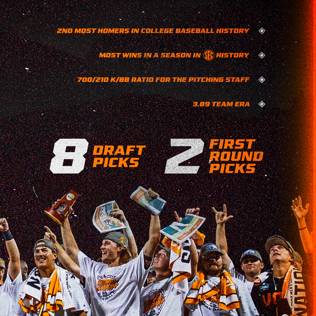 Vol_Baseball's tweet photo. One of the greatest teams in college baseball history.

Check the Stats  ⬇️