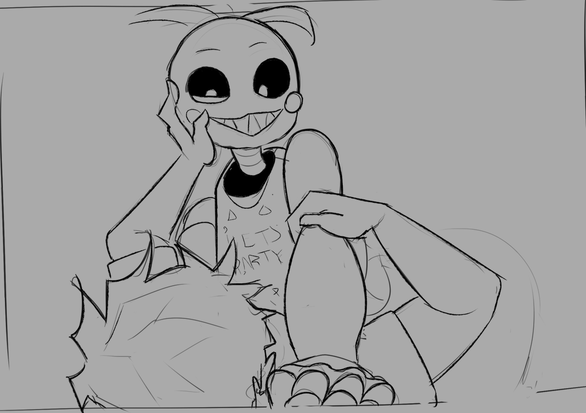 PhrenDraws's tweet image. Had a dream Toy Chica attacked me a while back. It was actually quite frightening