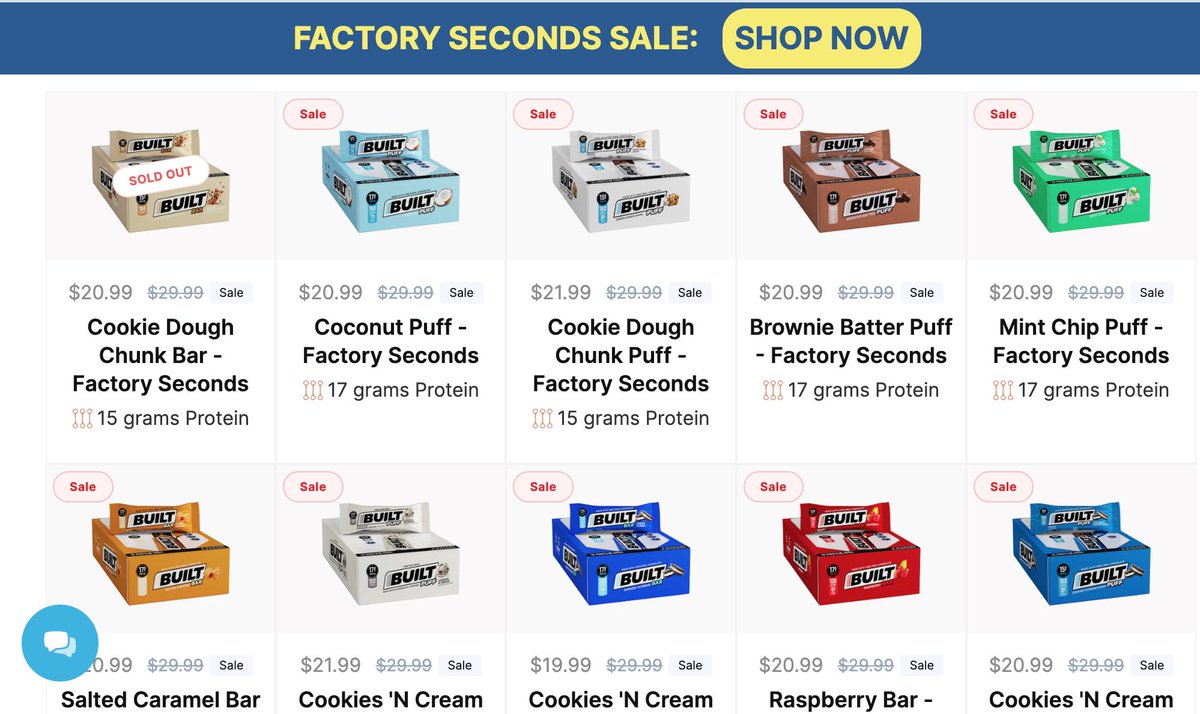 andrewbishup's tweet image. Factory Seconds are live!!! Hurry, go now! 😇

built.com/pages/factorys…

Use promo BISHOP2020 to save even more! They also have cookie dough chunk still available. These protein bars are low in calorie but high in protein! 💪

#bebuilt #built #builtbar #protein #fitness #workout