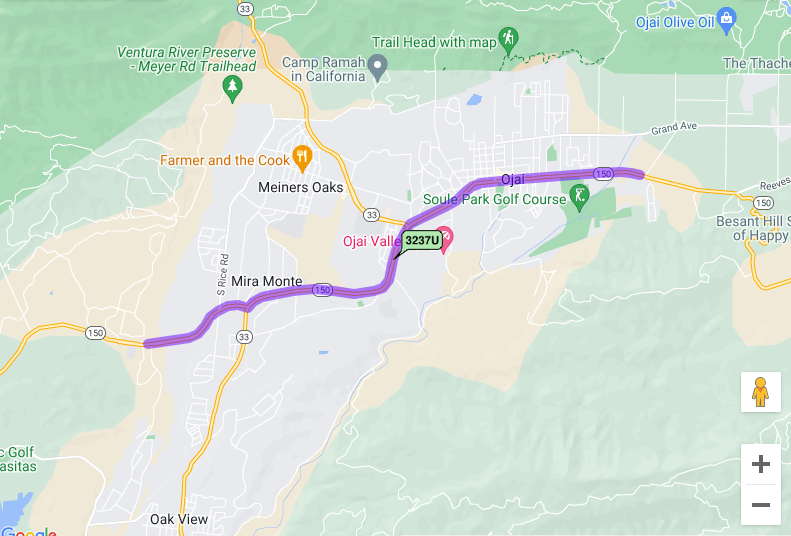 CaltransDist7's tweet photo. 🚧TRAFFIC ADVISORY🚧@CaltransDist7 plans to reduce State Route 150 to one lane overnight with flaggers directing alternating traffic between Mira Monte and Ojai from TUES. to FRI., Sept. 3-7, to install new pavement. (Before image below) Expect delays. Details 👇 https://t.co/Upy5asv0OV