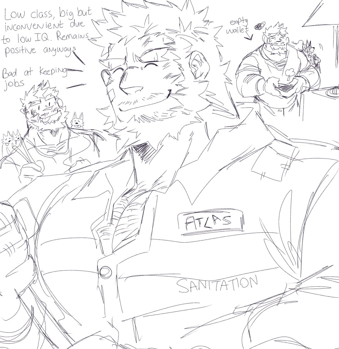 Juggermelon's tweet photo. I've been constantly asked time and time again so in between work, I finally doodled down Atlas's origin story. I hope it answers some questions! https://t.co/HYIyYuOyEM