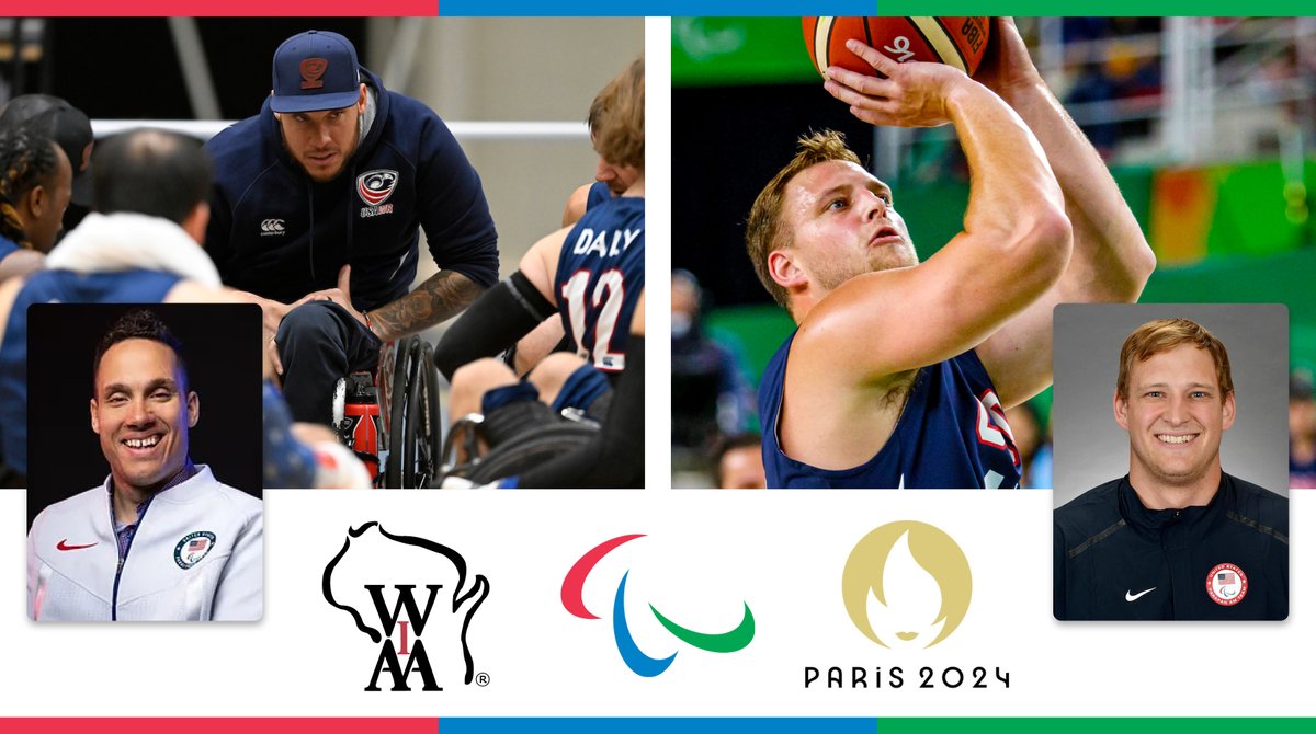 WIAA (@wiaawi) on Twitter photo Good luck to Team USA Wheelchair Basketball athlete ๐ก๐ฎ๐๐ฒ ๐๐ถ๐ป๐๐ฒ & Wheelchair Rugby Head Coach ๐๐ผ๐ฒ ๐๐ฒ๐น๐ฎ๐ด๐ฟ๐ฎ๐๐ฒ as the Paralympics get underway!
Both are former WIAA multi-sport athletes. Nate is Assistant Principal at Port Washington & a former athletic Good luck to Team USA Wheelchair Basketball athlete ๐ก๐ฎ๐๐ฒ ๐๐ถ๐ป๐๐ฒ & Wheelchair Rugby Head Coach ๐๐ผ๐ฒ ๐๐ฒ๐น๐ฎ๐ด๐ฟ๐ฎ๐๐ฒ as the Paralympics get underway!
Both are former WIAA multi-sport athletes. Nate is Assistant Principal at Port Washington & a former athletic