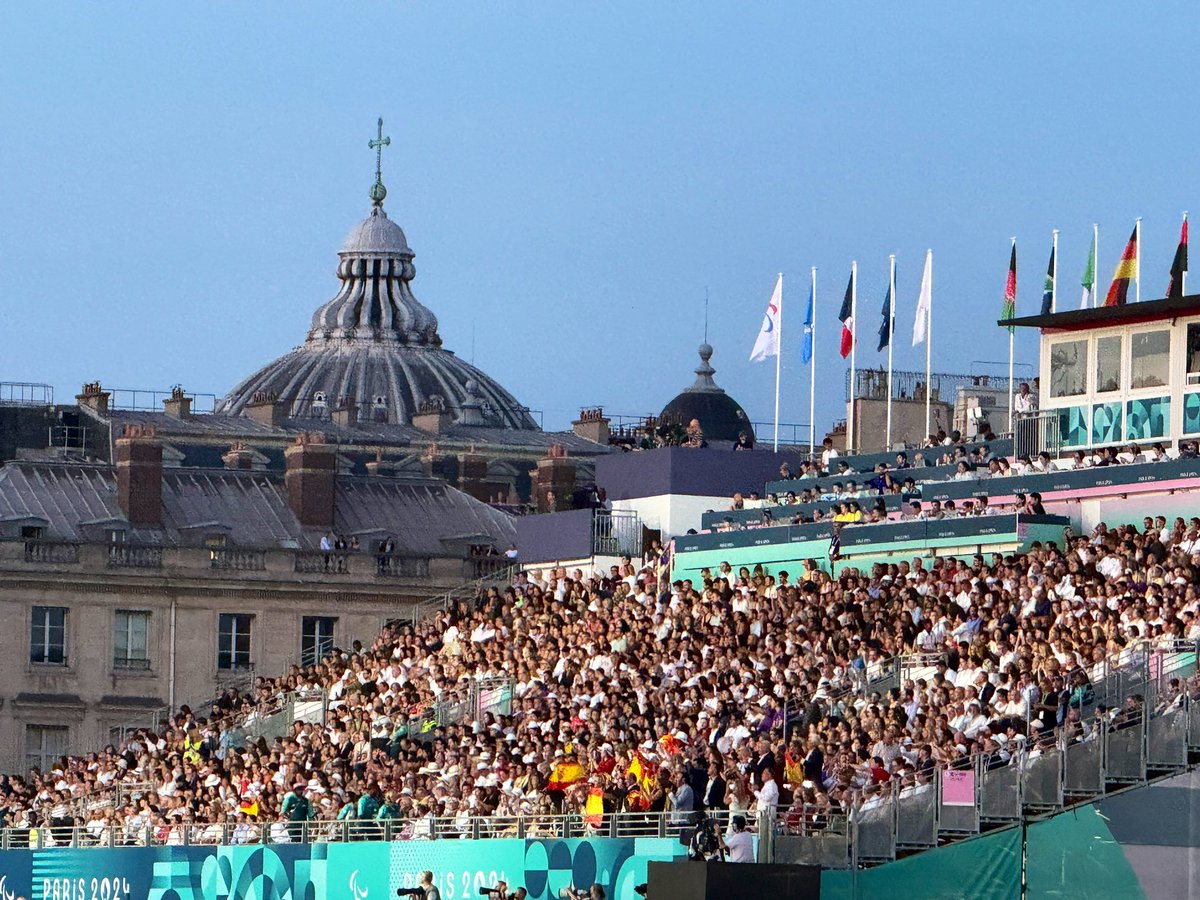 This is such a special night in Paris.

Stunning scenes for the Paralympics opening ceremony. A sold out crowd. And athletes overrun with emotion as they enter the Place de la Concorde.

I’ve seen so many athletes in tears. Tears of joy for this welcome. Smiles. Joy. Beautiful.