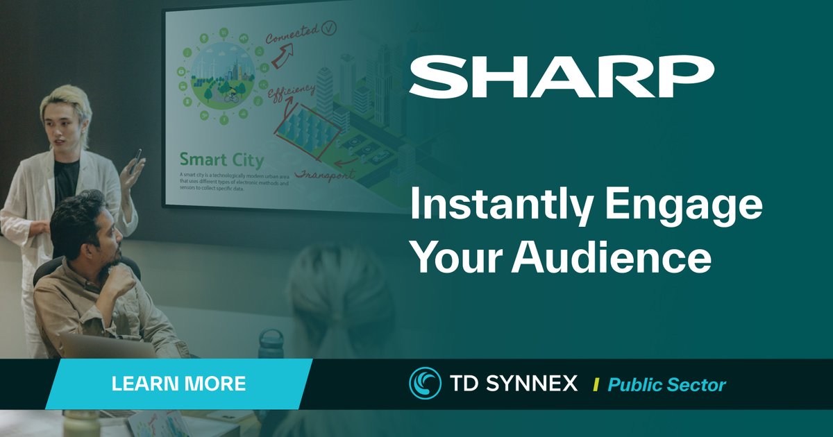 TD_SYNNEX_PS's tweet image. From the boardroom to the classroom, @SharpBusinessUS&apos;s 4W-B series AQUOS BOARD® #interactivedisplays add interoperability &amp;amp; collaboration to any environment. Recognizing up to 20 points of contact, the 4W-B series allows users to write at the same time. bit.ly/4d2WONC