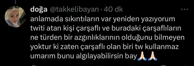 Yosun🇹🇷 (@mtftm_) on Twitter photo Tesettüre bir şart daha eklenmiş kızlar haberiniz olsun.
X kullanıyorsanız eğer tesettürünüz olmuyor kusura bakmayın.
Fetva çıkaran
4 mezhep müftüsü, Şeyhülislam
<a href="/takkelibayan/">Takkelibayan</a> Tesettüre bir şart daha eklenmiş kızlar haberiniz olsun.
X kullanıyorsanız eğer tesettürünüz olmuyor kusura bakmayın.
Fetva çıkaran
4 mezhep müftüsü, Şeyhülislam
<a href="/takkelibayan/">Takkelibayan</a>