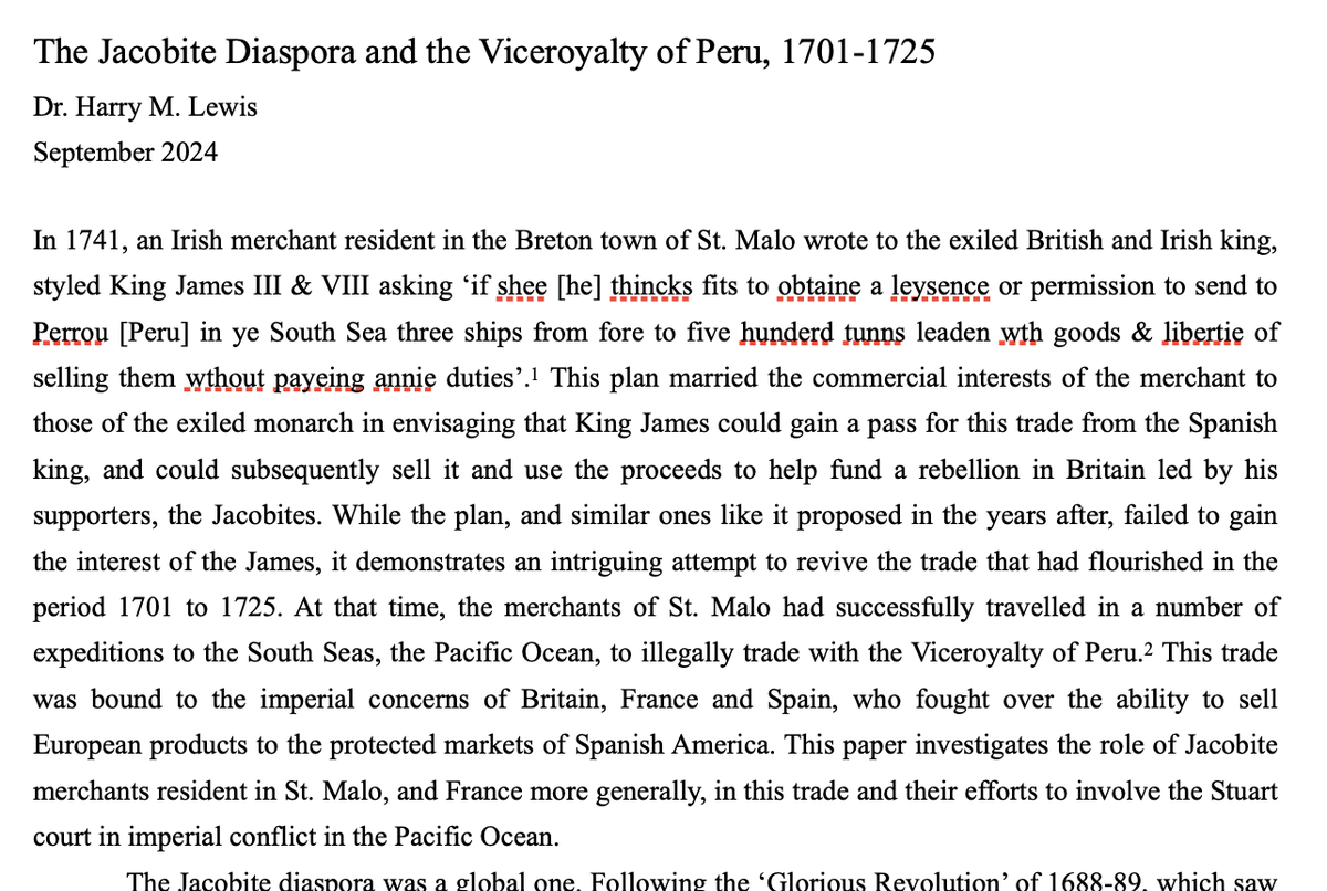 Putting the finishing touches to a talk I'll be giving as part of a panel with <a href="/_RaulAlencar/">Raúl Alencar</a> titled 'Diásporas, migraciones y conexiones marítimas: los extranjeros en el Perú colonial'. It'll be hosted by the Instituto Francés  de Estudios Andinos on 19th September!