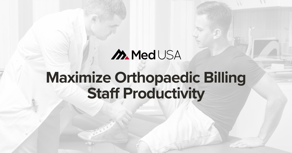 medusarcm's tweet photo. Is your orthopaedic practice overwhelmed with the increasing workload from shifting codes and fee schedules? Med USA’s revenue cycle management solution can streamline your patient encounter to payment, to an average of 18 days. 

Schedule a demo: https://t.co/5lIcD1z2wr https://t.co/fARiYfXnlp