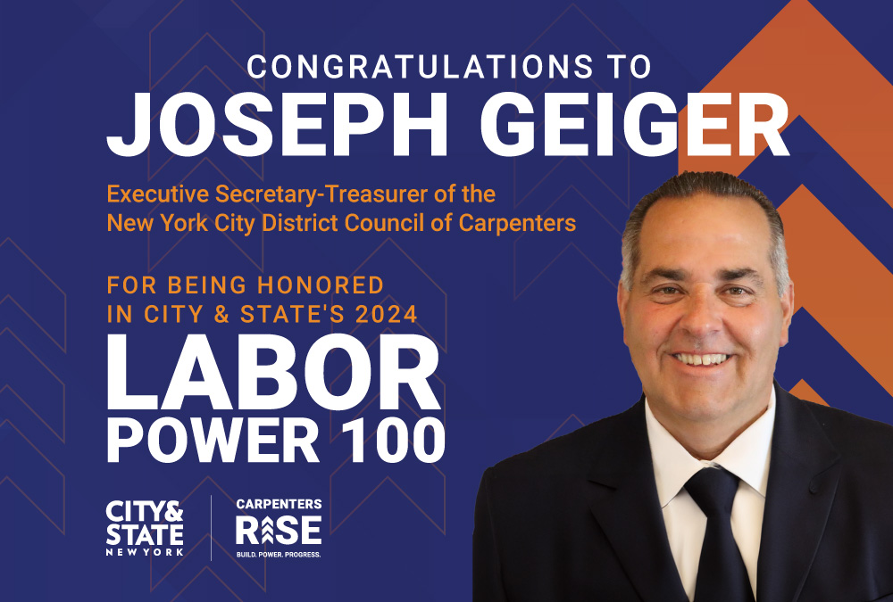 CarpentersNyc's tweet photo. Congratulations to our EST Joseph Geiger for being featured in @cityandstateny’s 2024 Labor Power 100! 

We are proud that Joe has established NYCDCC as a strong political force that leverages our union’s power to uphold labor standards.

Read more: https://t.co/pYSTA1fVDQ https://t.co/m1d0GAKYUs