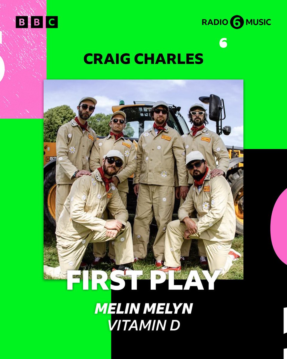 Melin Melyn (@melin_melynband) on Twitter photo VITAMIN D ๐โ๏ธ
OUT NOW โข ALLAN RWAN
diolch yn fawr โข thank you very much <a href="/CCfunkandsoul/">Craig Charles</a> for the world exclusive spin on <a href="/BBC6Music/">BBC Radio 6 Music</a> this afternoon ๐
LISTEN NOW :
melinmelyn.ffm.to/vitamind VITAMIN D ๐โ๏ธ
OUT NOW โข ALLAN RWAN
diolch yn fawr โข thank you very much <a href="/CCfunkandsoul/">Craig Charles</a> for the world exclusive spin on <a href="/BBC6Music/">BBC Radio 6 Music</a> this afternoon ๐
LISTEN NOW :
melinmelyn.ffm.to/vitamind