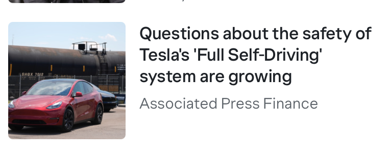 SawyerMerritt's tweet photo. It's crazy some people want self-driving cars and robotaxis to fail or never become a reality. In 2023 alone, 41,000 people died in motor vehicle crashes in the US — that's an average of 112 deaths per day. Most of these deaths are preventable. Why wouldn't we pursue a solution that could save millions of lives? That's exactly why @Tesla (and others) are working on self-driving cars.

It's one of the hardest problems humans have ever worked on, but it's a problem worth solving. Tesla's FSD is getting better and safer. Sure, progress hasn't been as quick as some have hoped, but it's a very hard problem to solve.

Look forward to Tesla turning on its Cortex supercluster in Giga Texas. Over time, that should help bring some big improvements to FSD.