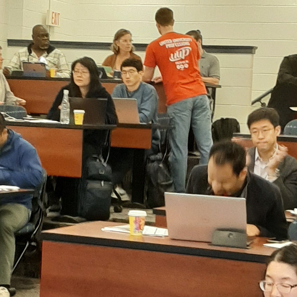 #UUP  turned out at the New Faculty Orientation to welcome our new soon-to-be   #uupbuffalocenter members. Welcome to the team! #UnionStrong