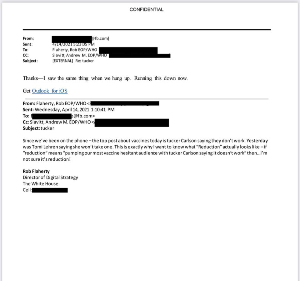 John LeFevre (@johnlefevre) on Twitter photo The Zuckerberg story was big:
The White House pressured Meta to illegally censor factual information about COVID and Hunter’s laptop.
Even bigger:
The person responsible for this was former Director of Digital Strategy <a href="/Rob_Flaherty/">Rob Flaherty</a>.
He's now Kamala's Deputy Campaign Manager. The Zuckerberg story was big:
The White House pressured Meta to illegally censor factual information about COVID and Hunter’s laptop.
Even bigger:
The person responsible for this was former Director of Digital Strategy <a href="/Rob_Flaherty/">Rob Flaherty</a>.
He's now Kamala's Deputy Campaign Manager.