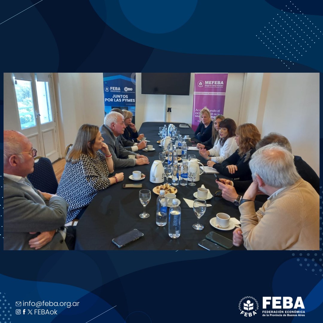 Camilo A. Kahale, pte. de FEBA junto a dirigentes de la comisión directiva recibieron <a href="/SabriSelva/">Sabrina Selva</a>, dip. nacional por UxP.
Participaron Juan Carlos Uboldi, <a href="/Alemoccioli/">Alejandra Moccioli</a>, <a href="/carlosmcappe/">Carlos Mario Cappelletti</a>, viceptes; Gabriela Folino, dir FEBA; Natalia Facciolo y Blanca Nieves Loria, pta. y sec. MEFEBA.