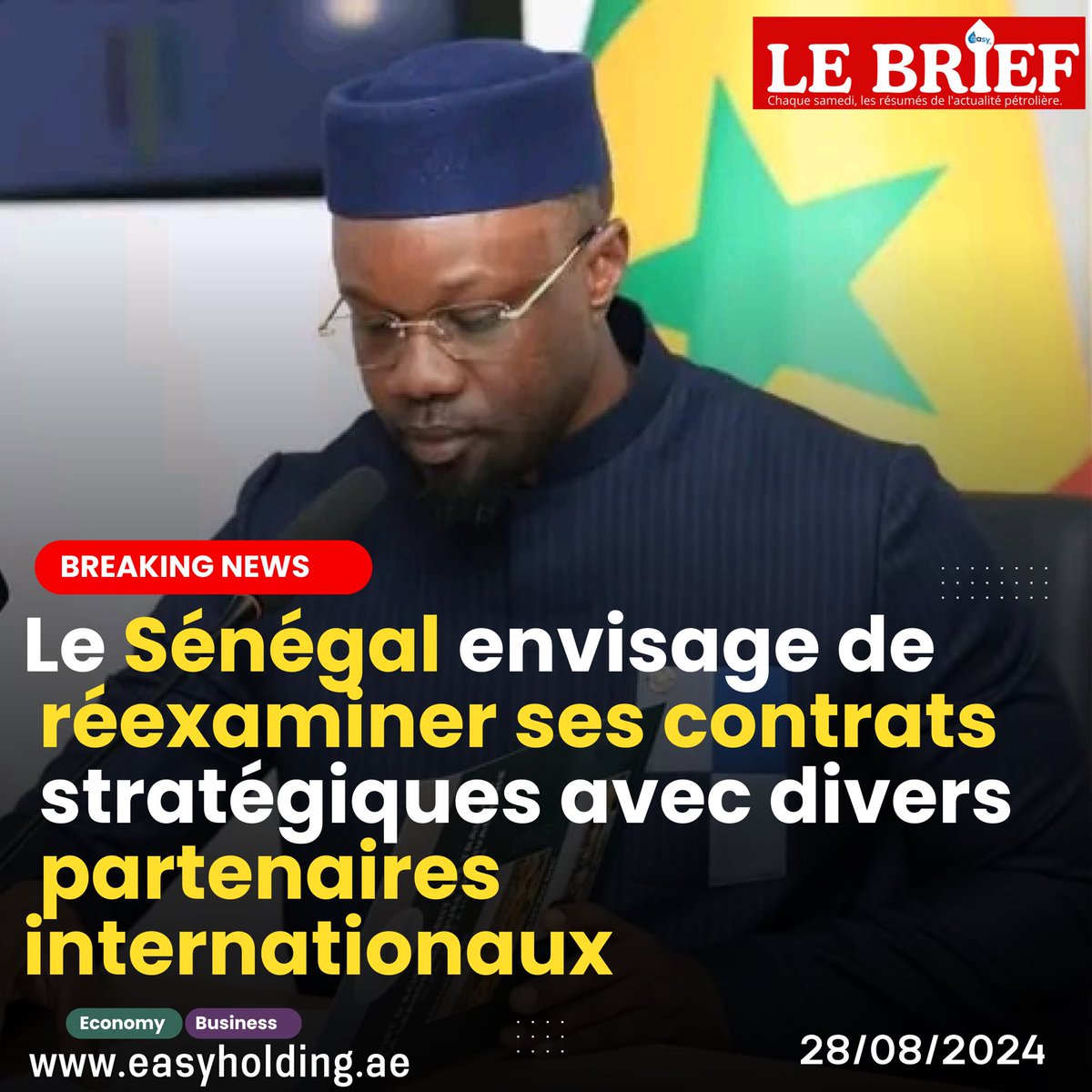 lebrief2's tweet photo. (LE BRIEF) Le gouvernement sénégalais se prépare à réexaminer plusieurs contrats avec des partenaires internationaux dans des secteurs stratégiques tels que l’énergie, les infrastructures et les ressources naturelles. https://t.co/ajatg8r4yl