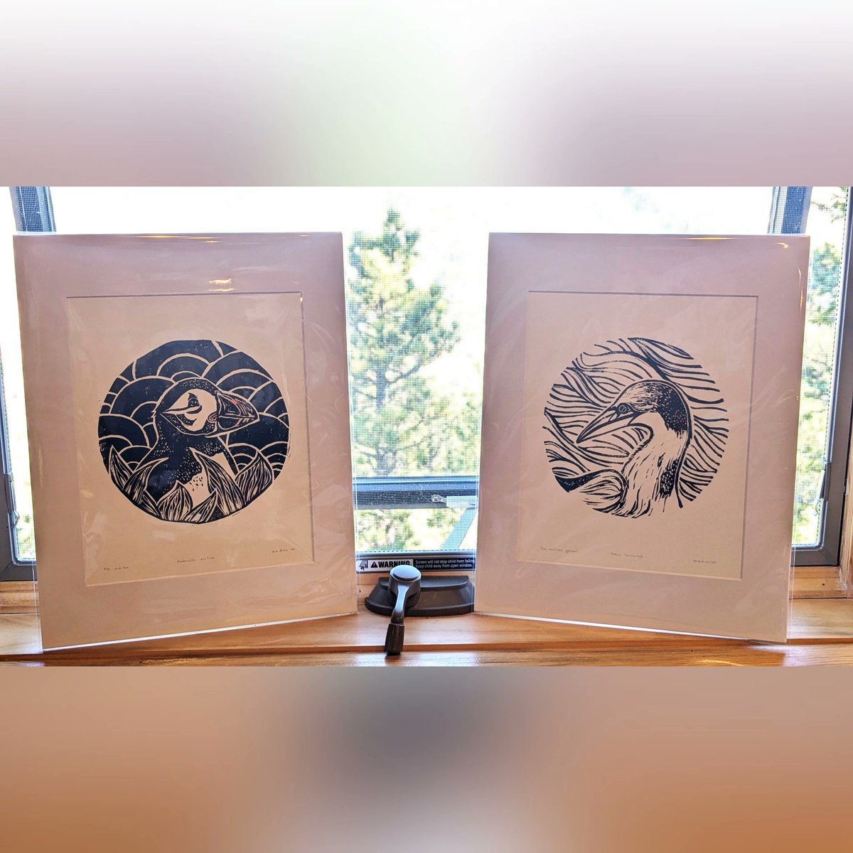 biaocean's tweet photo. I had the pleasure of participating in the ESSAS ASM in St. John's, Newfoundland. I got the chance to hike, see one of the biggest puffin colonies, and be on the beach listening to whales breathing and gannets diving. I brought back these print ideas, and now they are real. https://t.co/3UcVMxA9iH