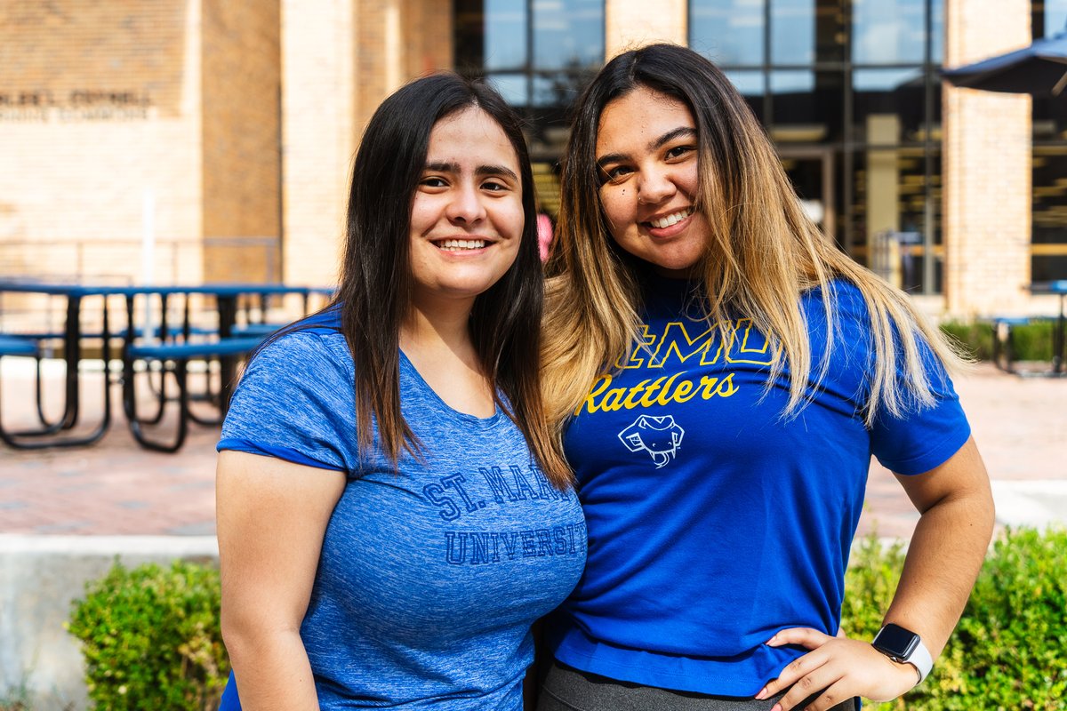 StMarysU's tweet image. Whether you’re new to campus or a seasoned student, join by rocking gold and blue to celebrate what it means to be part of the St. Mary’s University community. Don’t forget to share your looks with #SpiritThursday, and let’s flood the campus with Rattler pride tomorrow! #StMU