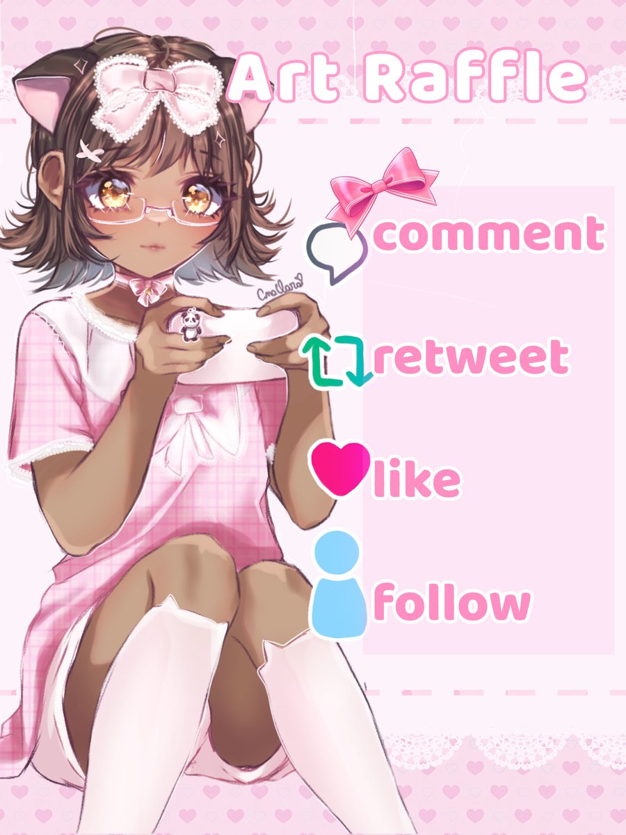 AnaClaradraws's tweet photo. 🎀4k art raffle 🎀 tysm for the support ✨️

Someone will be chosen to receive a fullbody illustration 

All you have to do is:
♡ follow me;
♡ retweet ;
♡ like this post ;

☆Extra entry if you retweet my pinned post;
#artraffle
#artmoots https://t.co/OWESeefFKL