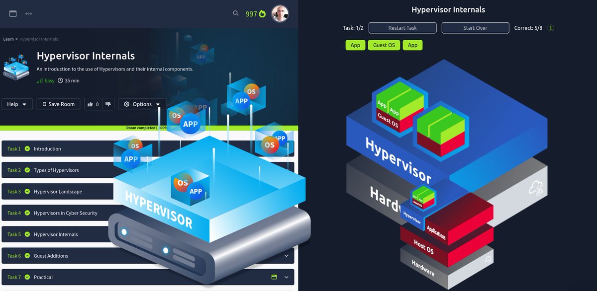 DjalilAyed's tweet image. 🟦🟦 New room Hypervisor Internals from @RealTryHackMe: An introduction to the use of Hypervisors and their internal components.

tryhackme.com/r/room/hypervi…

#tryhackme #Hypervisors #cybersecurity