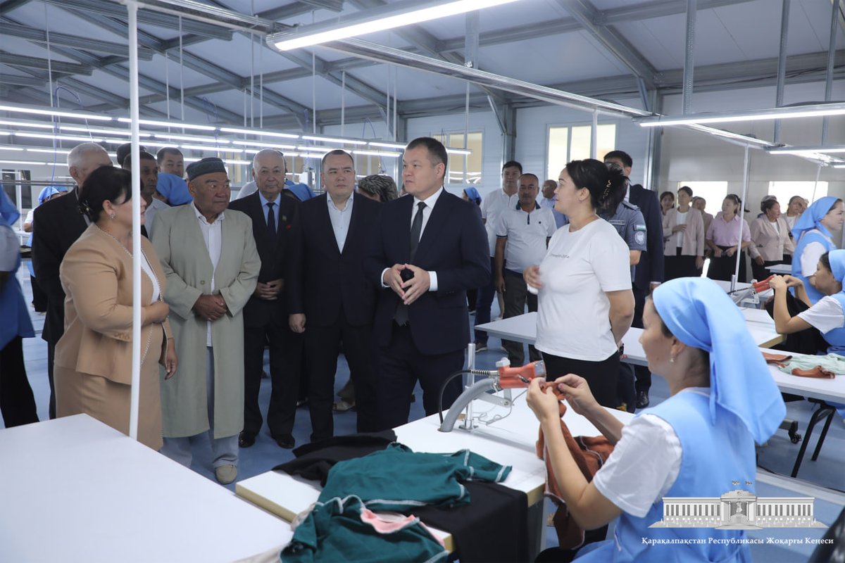Orinbayev_A's tweet photo. Қараөзек районында жаңа кәрхана иске түсирилди
—
Қораўзак туманида янги корхона ишга туширил https://t.co/c6hXVe2TqW