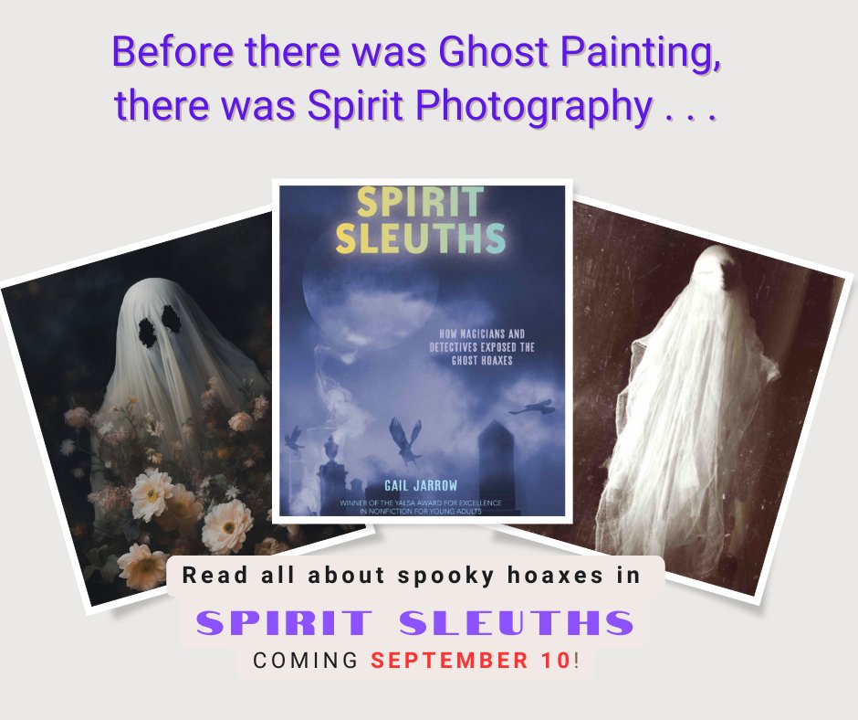 Two weeks and counting until my latest book materializes! <a href="/astrakidsbooks/">Astra Books for Young Readers</a> #nonfiction #kidlit #magicians #Houdini #hoaxes #ghosts #spiritualism