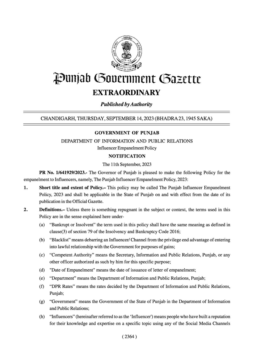 AskAnshul's tweet image. Dhruv, it seems UP govt copied this scheme from AAP govt&apos;s Punjab Influencer Empowerment Policy 2023:

Rs 8 lakh for influencers with more than a one-million-subscriber base.

Didn&apos;t you see legalized bribery using taxpayers&apos; money in this case because it was done by AAP? Okay!