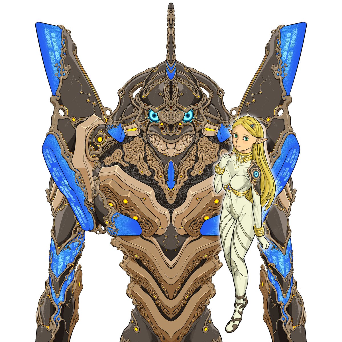 DanDagouglas's tweet photo. Evangelda Sheikah Prototype and pilot
#Zelda #Evangelion #ゼルダの伝説 #エヴァンゲリオン #BreathOfTheWild https://t.co/uQ6C0s098B