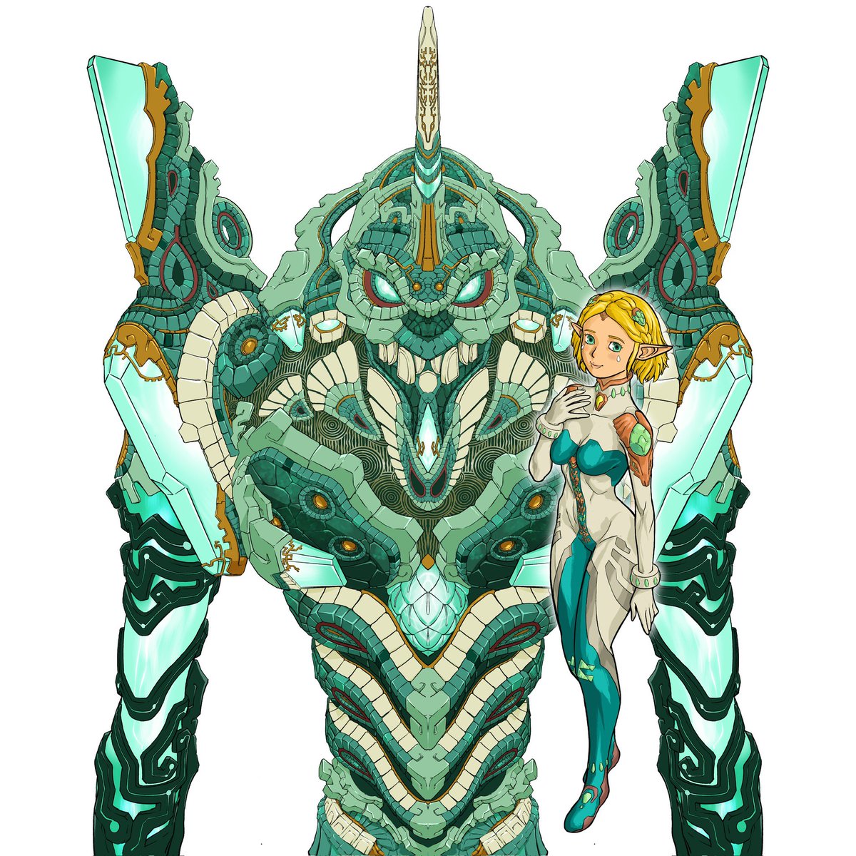 DanDagouglas's tweet image. Evangelda Zonai unit and pilot
#Zelda #Evangelion #ゼルダの伝説 #エヴァンゲリオン #TearsOfTheKingdom
 #ティアキン