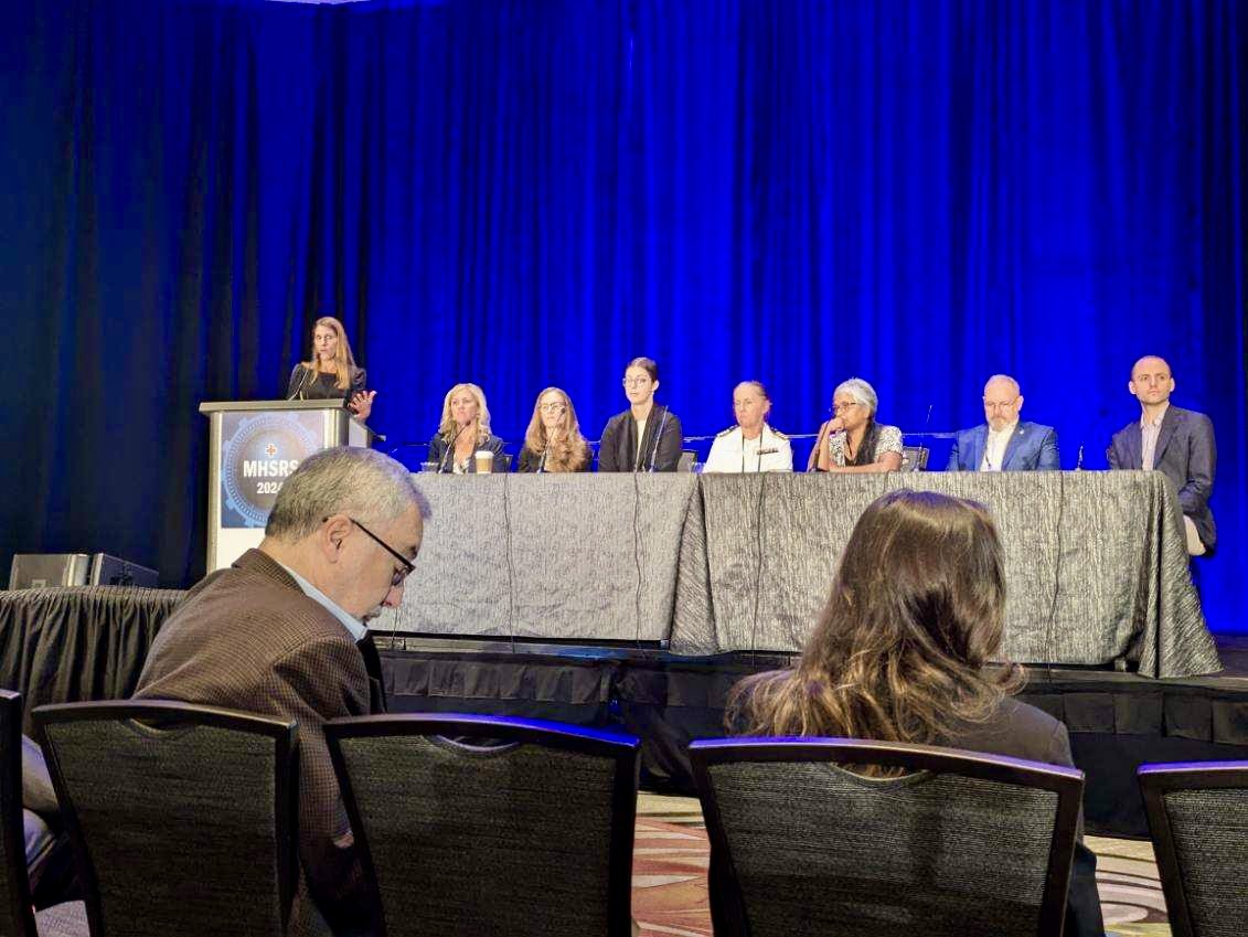 PDRussell_PhD's tweet photo. Pleased to share our research to implement culturally sensitive Veteran suicide prevention programming in healthcare orgs among these wonderful investigators in the session “Moving the Needle in Preventing Harmful Behaviors in the Military Community” at #mhsrs2024 @RMIRECC https://t.co/lNk3bD1xBk