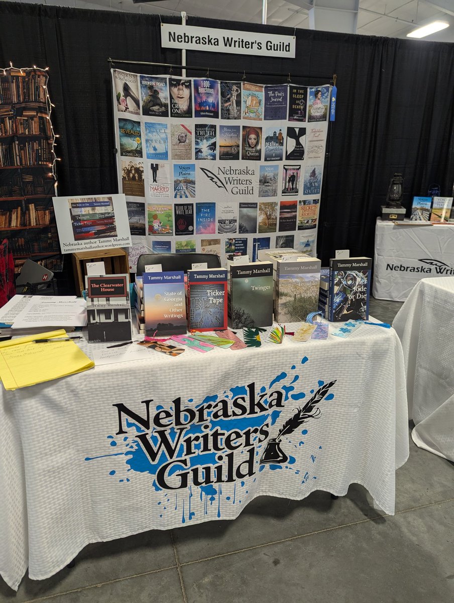 AuthorTammyM's tweet photo. Come see me and other Nebraska authors at the Nebraska State Fair in the Nebraska Writers Guild booth in the Expo Building, row Q. I'm here all day today and tomorrow. #Nebraska #nebraskastatefair #tammymarshallauthor https://t.co/5N8q9nUG2G