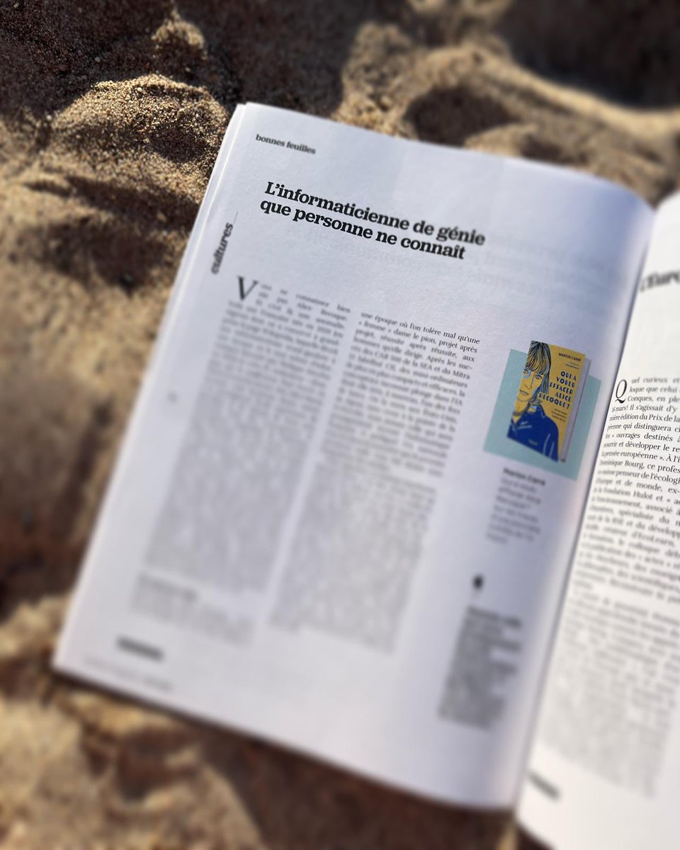 📕 Vous ne connaissez pas Alice Recoque, informaticienne avant-gardiste. Et c’est là une injustice que <a href="/Ma_rionC/">Marion Carré</a> a voulu conjurer avec son ouvrage « Qui a voulu effacer Alice Recoque ? » (<a href="/EditionsFayard/">Fayard</a>).
 
☀️ Une lecture à retrouver dans le numéro estival de Choiseul Magazine !