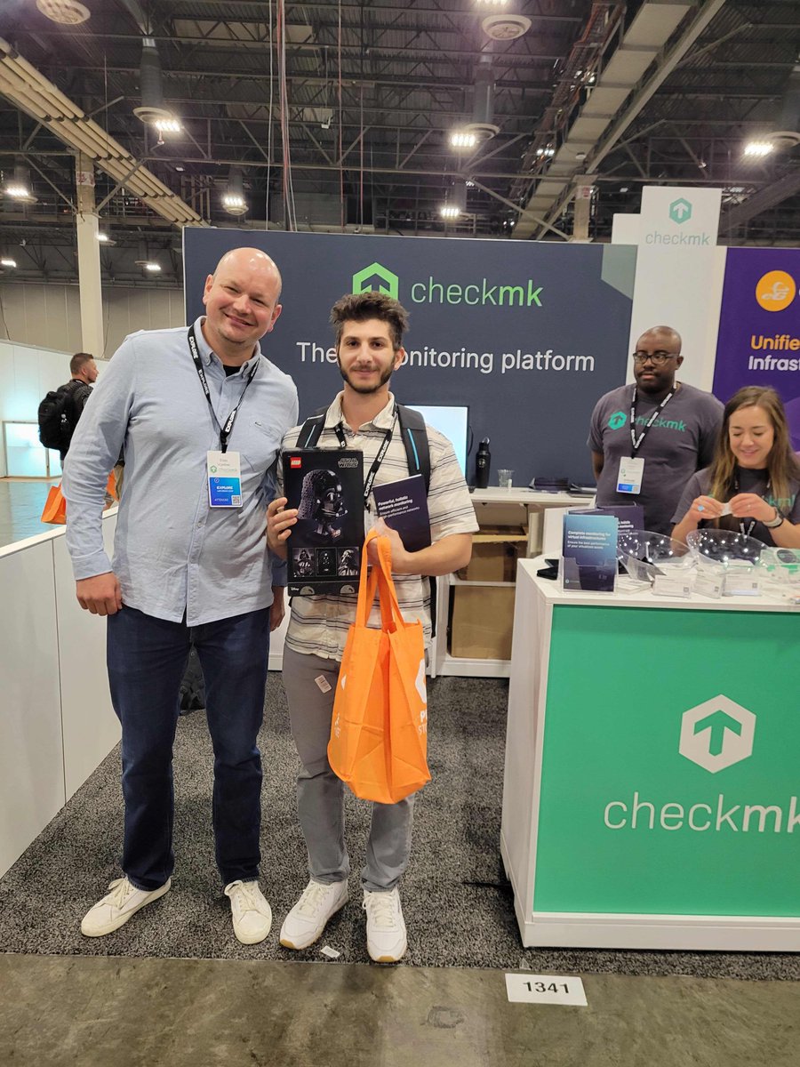 checkmk's tweet photo. 🎉 Good morning from Las Vegas!
Join the Checkmk team at #VMwareExplore.
🌐 Visit us at the booth number 1341 — we’re excited to connect! Let’s chat about enhancing the efficiency, reliability, and security of your #VMware infrastructure with #Checkmk. See you soon! https://t.co/fTnYJClG8E