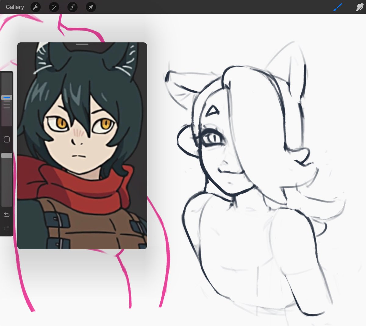 moxruina's tweet photo. which version is better for shiver’s hair?¿ 🦈 https://t.co/PMG25XO5Og