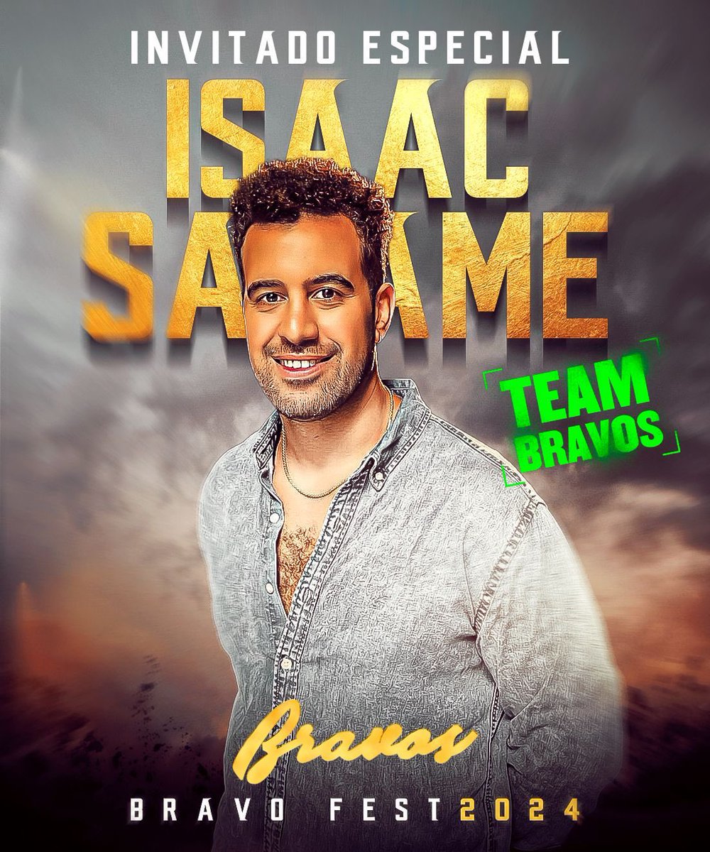 NacimosBravos's tweet photo. ⚫️¡INVITADO ESPECIAL!🤩
¡ @isaacsalame se une al #TeamBravos , para ponerle ese toque de diversión en el “Bravos Fest” !
🎫 Compra ¡YA! tus boletos en oficinas y @boletomovil .
📲 https://t.co/ZdInc5bEyh https://t.co/oY9SgRhoak