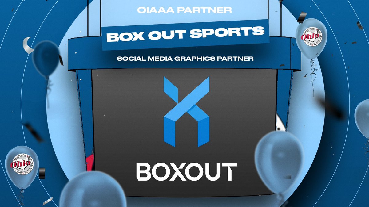 ohioiaaa's tweet photo. The OIAAA is proud to partner once again with @BoxOutSports as its social media graphics partner! Interested in seeing their game-changing features & templates? Visit: https://t.co/nfNt5KLX7g
#OIAAA x #TeamBoxOut https://t.co/zYiKuW1flF