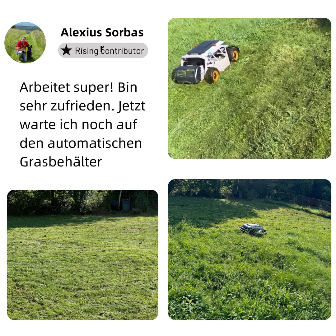 MOWRATOR's tweet photo. We are delighted to share our user stories, with a special thanks to Alexius Sorbas for sharing his product usage experience😄.💯The Mowrator S1 boasts user-friendly operation, high efficiency, and swift performance, guaranteeing customer delight!🥰

#mowrator #garden #fyp https://t.co/oxdk28zDhe