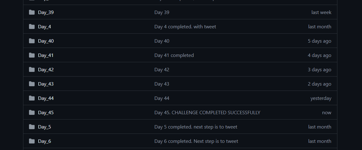 adArpit72's tweet photo. CHALLENGE COMPLETED SUCCESSFULLY

Day 45 completed.
Learnt great new topics - Trie, Range sum problems, DP, Graphs &amp; more. Let's go!!!🚀

Thanks for this great challenge @arsh_goyal . 
Last github repo &amp; leaderboard (not updated)

#DSA #CodingChallenge #crackyourplacement https://t.co/k1bV3OgFAF
