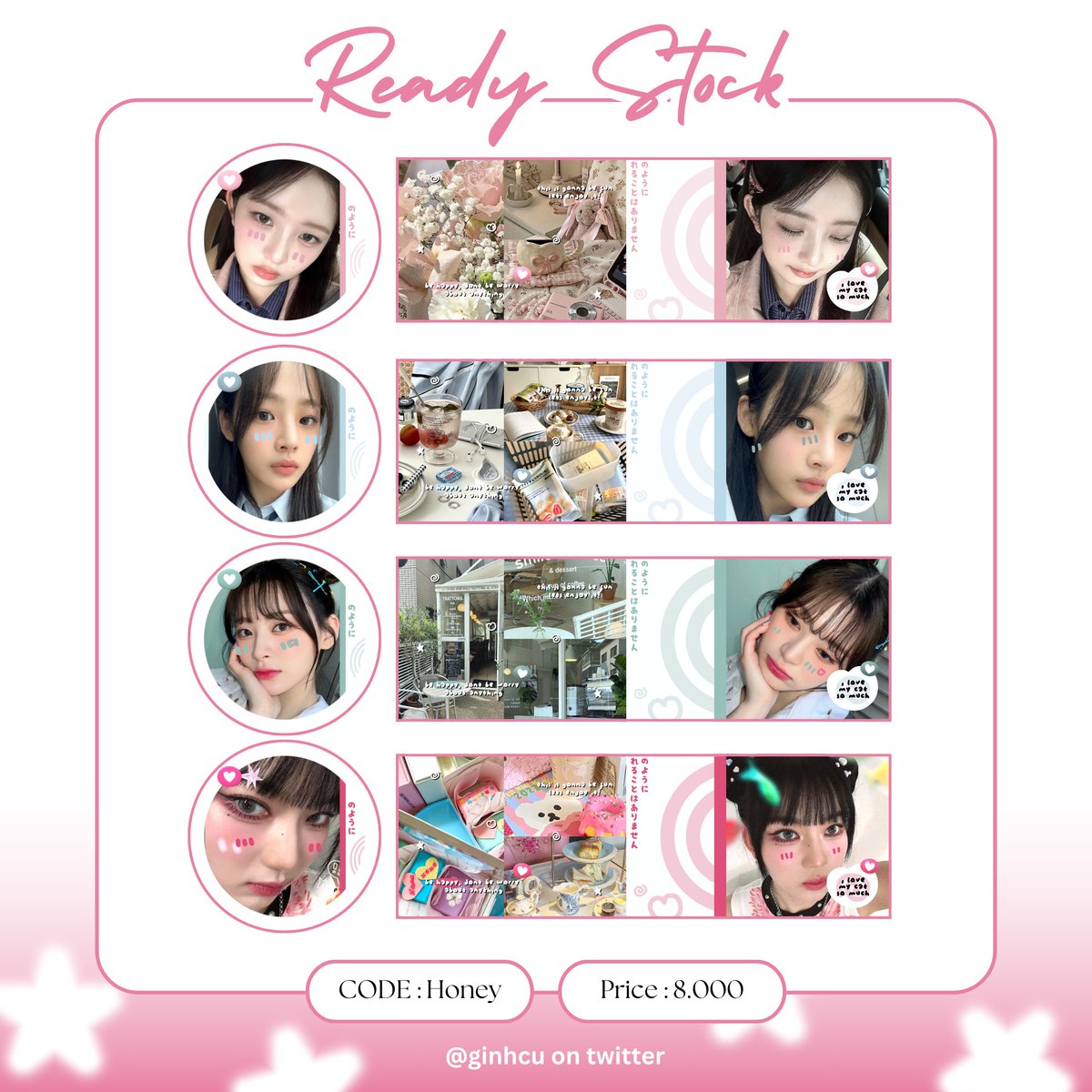 Repost will be appreciated!!

Hi! naya ada 8 layout ready stock yang siap untuk di take, harganya 8.000/each ya. DM for order 🥰💗 

꒰ #zonauang ꒱