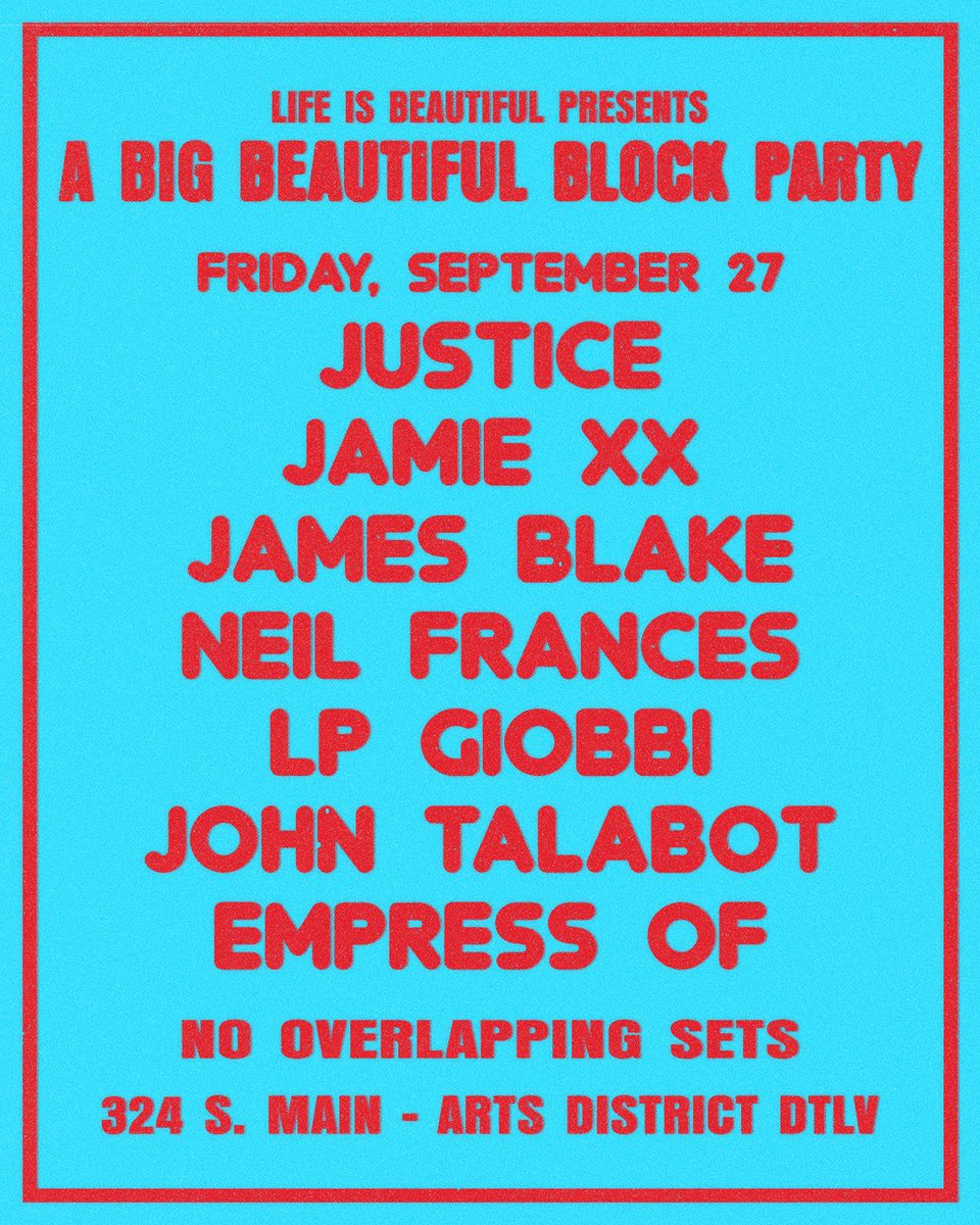 Life is Beautiful lineup