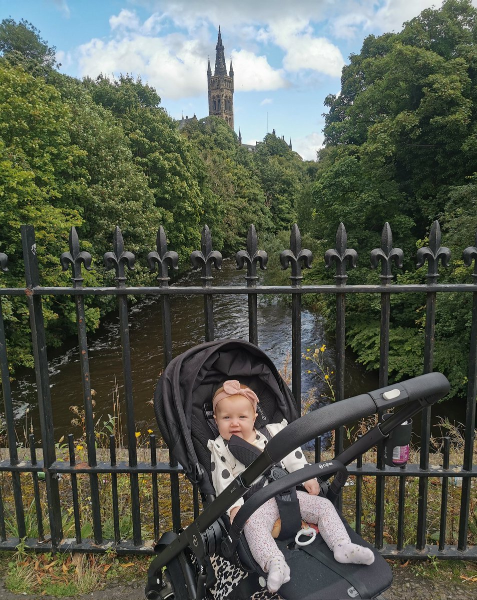 A little visit to the office today @uofglasgow with my wee pal. ❤️