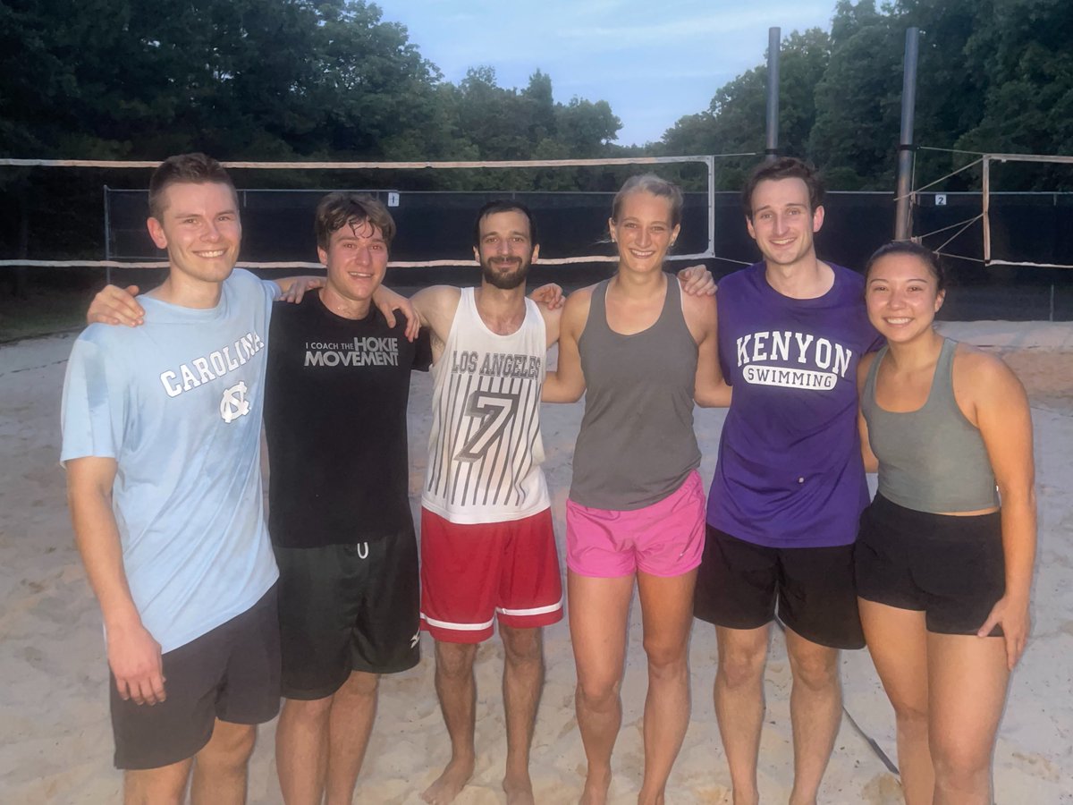 Shout out to our third-year Aidan for his spike-tastic performance at the UNC Chemistry annual volleyball tournament, where he and his team came in first place!