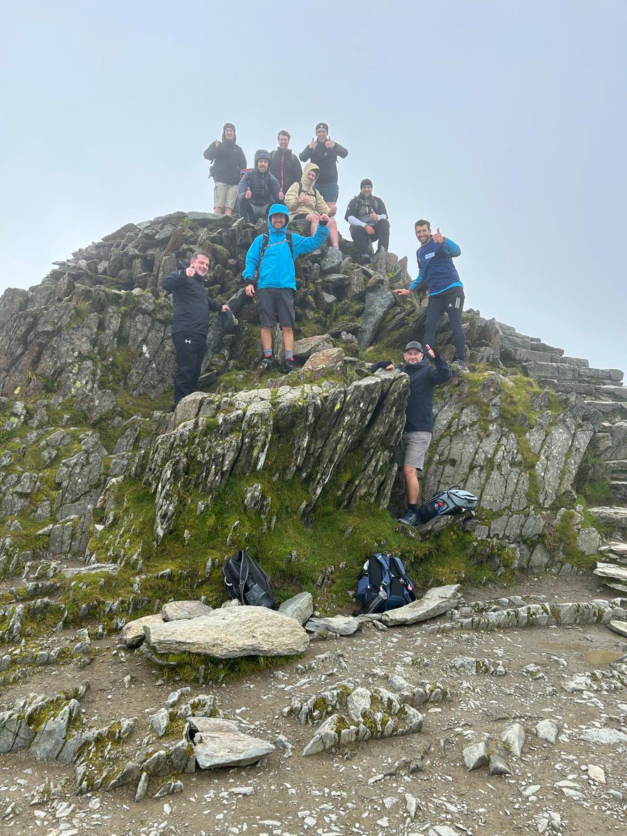Ian_Culligan's tweet photo. A real honour to raise money for @Hambofoundation this weekend… supported by a great bunch of mates along the way! 115km bike ride to begin with, followed by 32km of trekking up two peaks and finishing at Snowdon summit🥵🏔️
#getbusyliving 

https://t.co/6ahzwyOkf5 https://t.co/qvuXHy843K