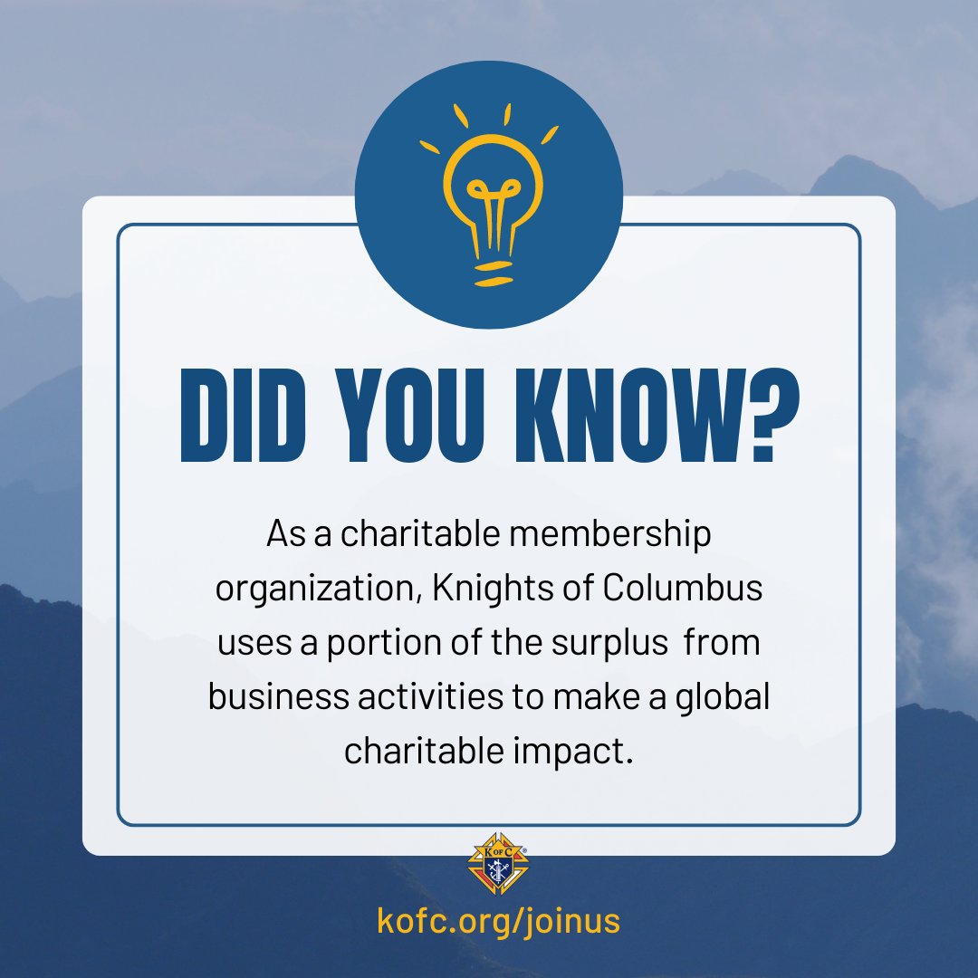 KofC's tweet photo. Since its founding, Knights of Columbus has grown to include life insurance, disability income insurance, long-term care insurance, and retirement annuities. 

Join the many Catholic families who benefit from Knights of Columbus Insurance. Learn more: https://t.co/rGvkeBYFMF https://t.co/7X1ql9Z2Rn