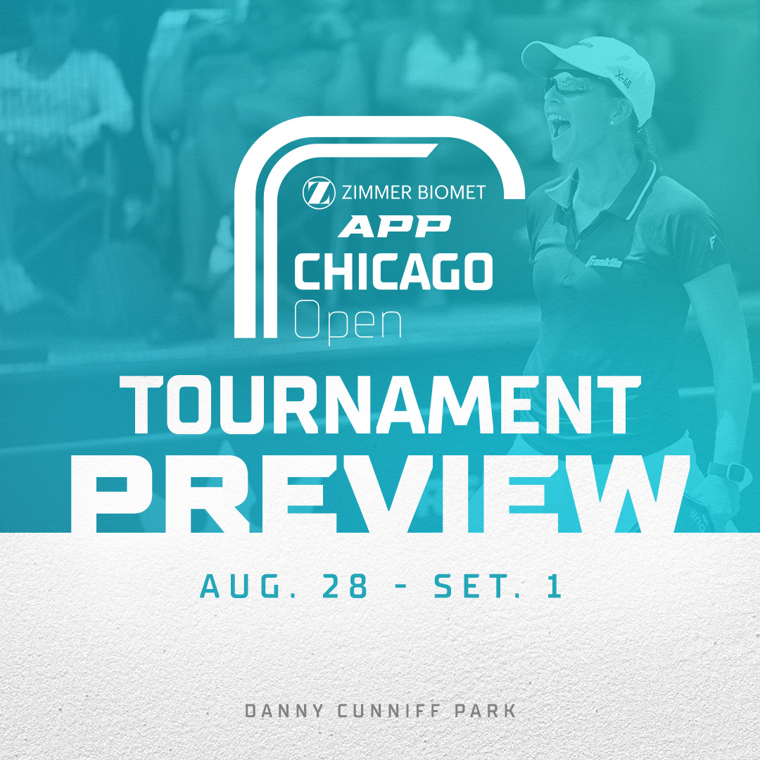 OfficialAPPTour's tweet photo. Chicago, the #APPTour has arrived! Find out everything you need to know about the @zimmerbiomet APP Chicago Open.

🔗 https://t.co/ctbeiFYDu8

Written By: @sagermandan 
#APPFamily #Pickleball #APPChicagoOpen https://t.co/KKbW9WqnoZ