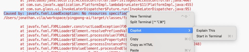 vilojona's tweet image. Amazing usage of @GitHubCopilot !!!!
1⃣Highlight an exception in the system output stack trace
2⃣Copilot -> Explain this
#javafx #beginner