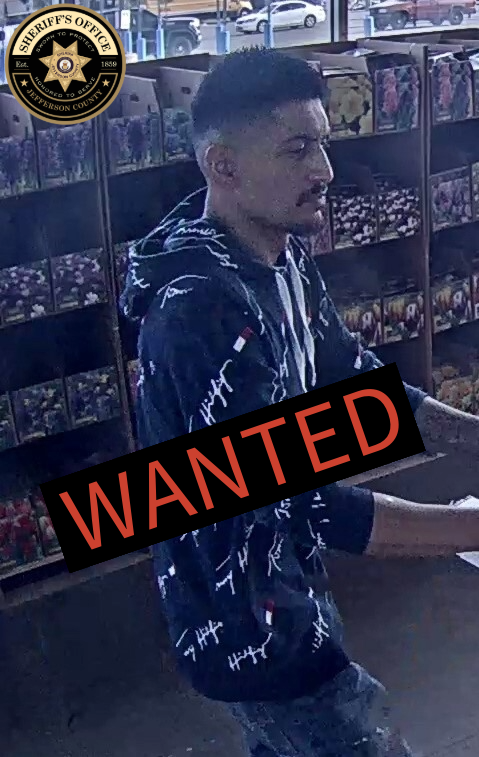 jeffcosheriffco's tweet photo. WANTED

We continue to work in partnership with the Golden Police Department on a stolen vehicle case that occurred at the Home Depot in Golden on August 23. Below are photos of the suspect and the stolen truck. If you have any information that can help identify the suspect or if you have seen this truck, please call our tip line at 303-271-5612. You may remain anonymous. @GoldenCOPS